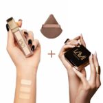 Zestaw - Korektor pod oczy Retouch Creamy Concealer + Puder wygładzający pod oczy + Welurowy puszek