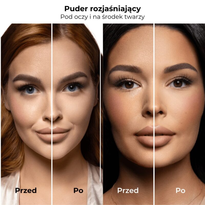 Zestaw - Korektor pod oczy Retouch Creamy Concealer + Puder wygładzający pod oczy + Welurowy puszek - obrazek 5