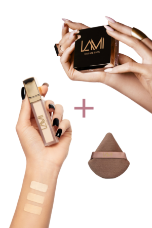 Zestaw EFEKT PHOTOSHOPA (wygładzający puder pod oczy, korektor pod oczy retouch creamy concealer, puszek)